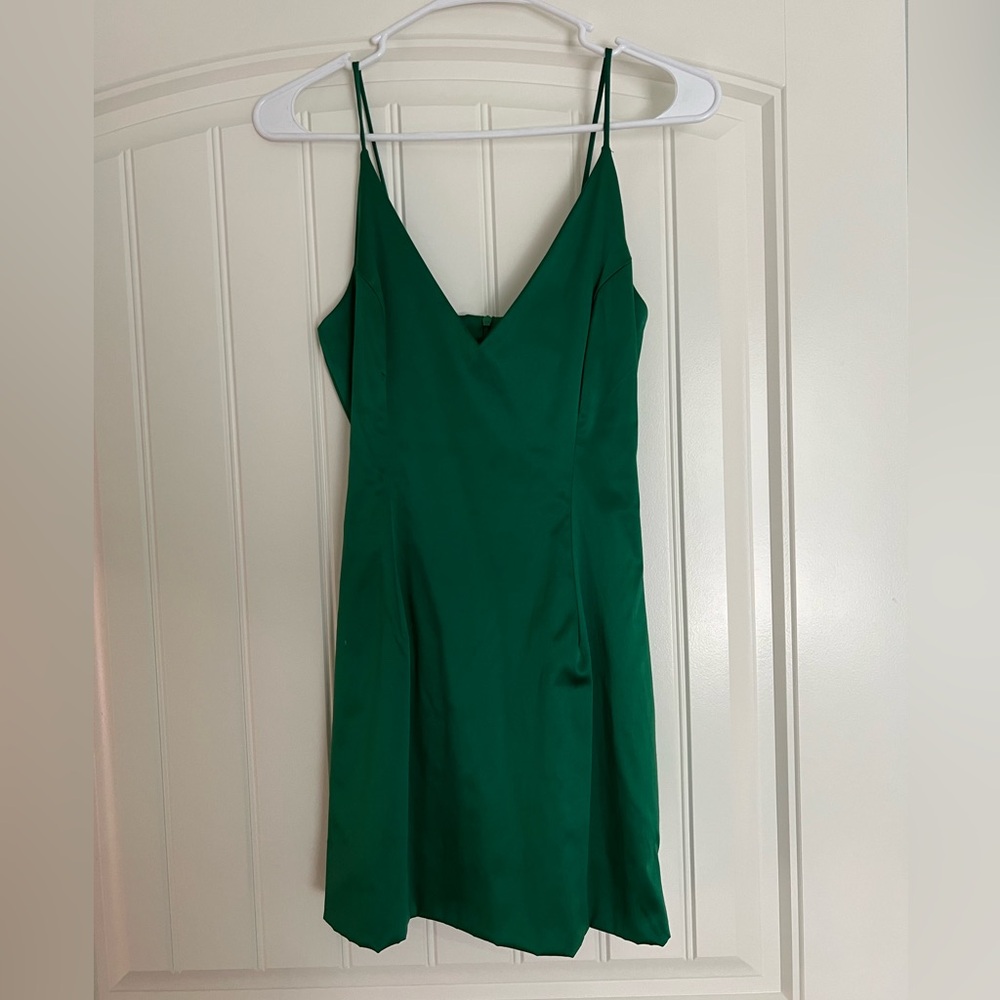 Emerald Green La Seduction Mini Dress